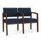 Lesro Lenox 2 Seat Tandem Seating W/ Arm, 44 in W 26 in L 31.5 in H LW2103 - alternate 1